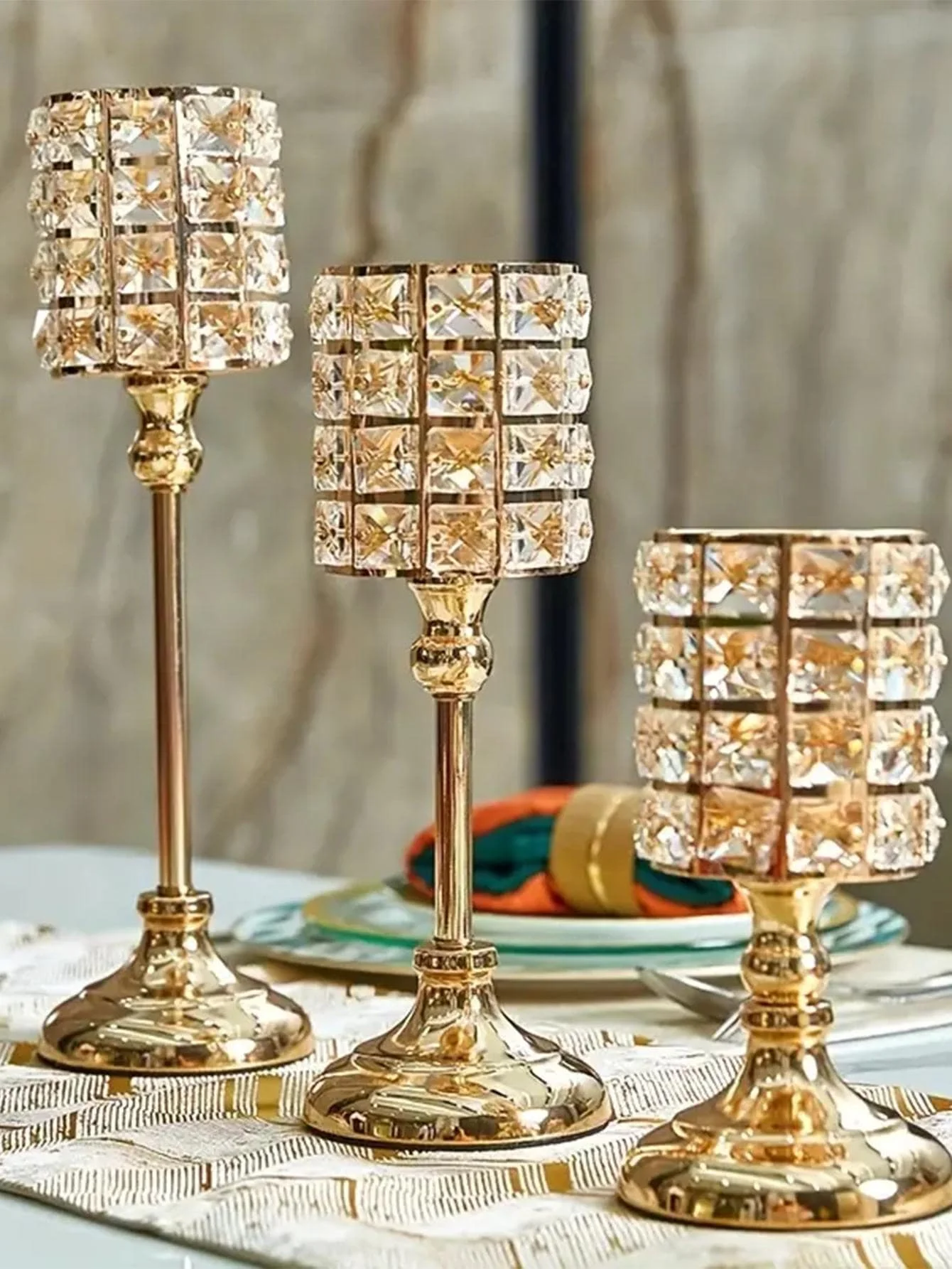 Set De 12 Portavelas De Cristal Chstarina – 4,3cm X 6cm – Ideales Para Bodas, Fiestas Y Decoración Del Hogar