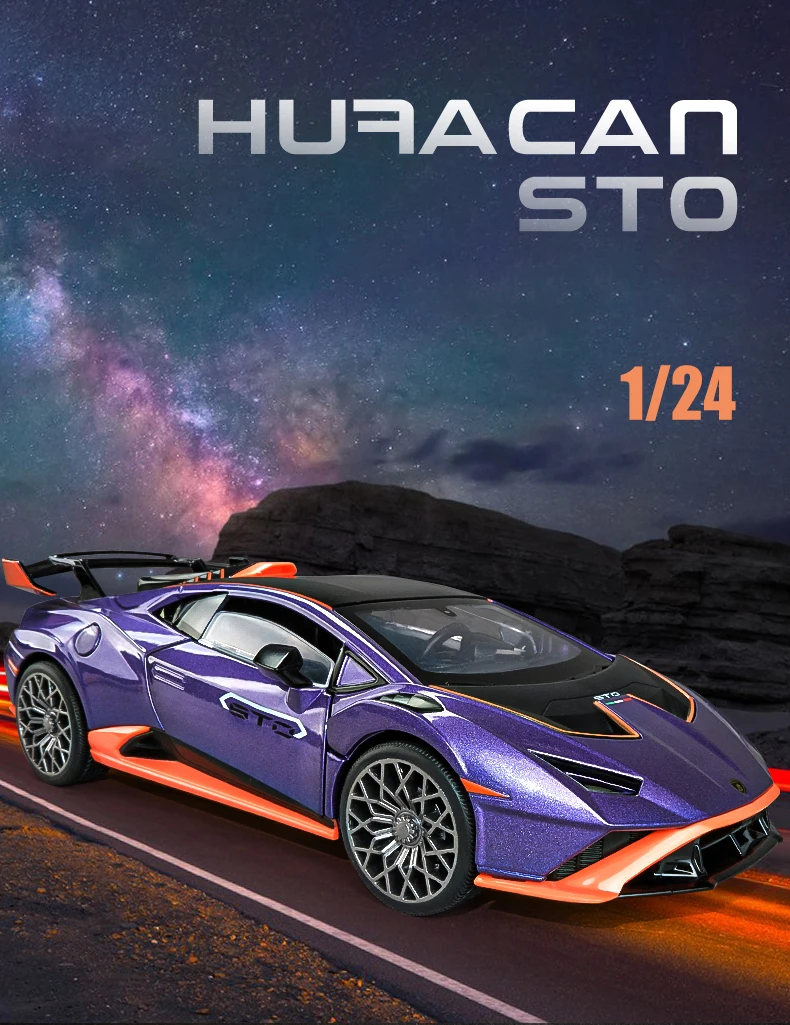 Lambos Huracan STO 1:24 Ölçekli Model Araba
