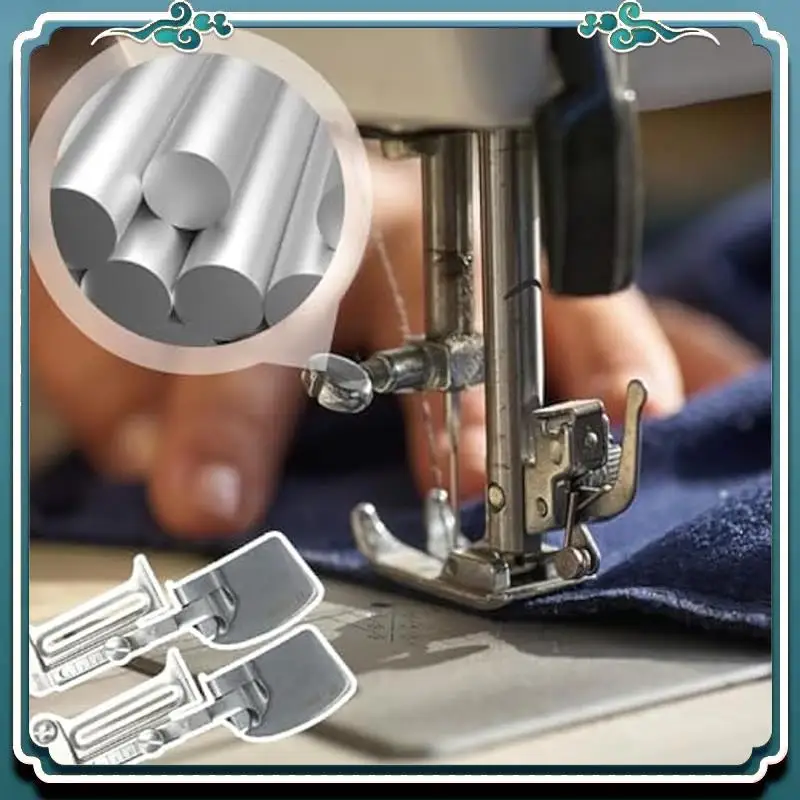 Adjustable Sewing Rolled Hemmer Foot, 2Pc 12-20MM Adjustable Universal Sewing Rolled Hemmer Foot Set Durable Easy To Use