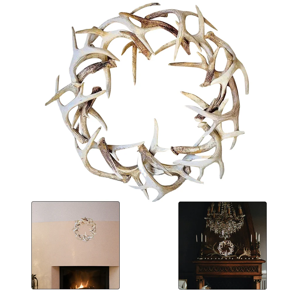 Artificial Antler Christmas Wreath 1