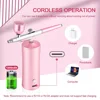 Wireless Airbrush With Compressor Portable Air Brush For Nail Art Paint Painting Crafts Cake Makeup Cordless Gun Varnish Sprayer 5