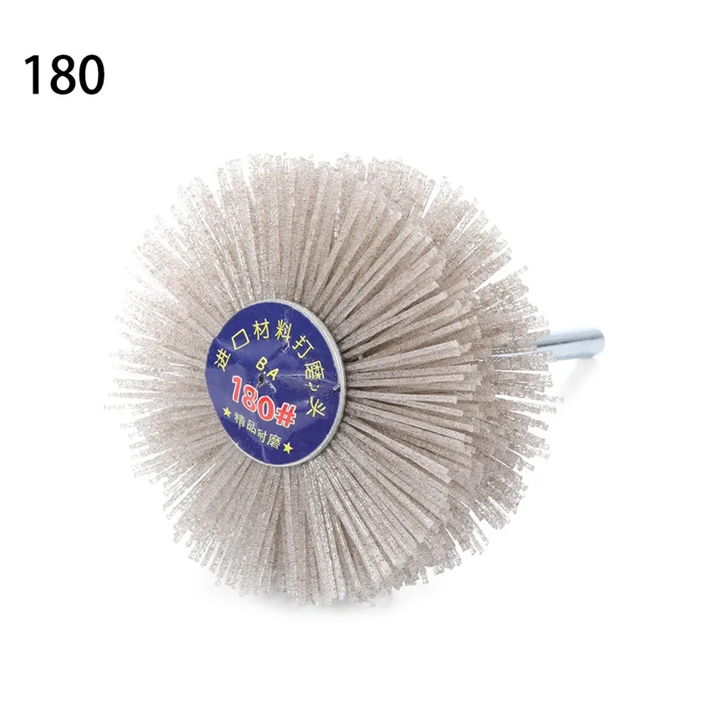 Brosse de meule en nylon pour polissage, travail de calcul converasif, accessoires pour outils de grain 80-600, 80mm