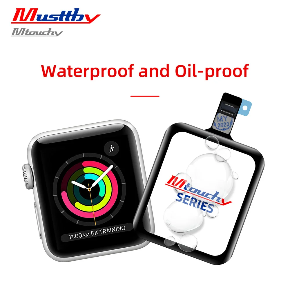 Musttby ġ ũ ,  ġ, iWatch S1 S4 S5 S6 SE, 38mm, 42mm, 40mm, 44mm, 41mm, 45mm , OCA ü, 5 