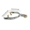2Pcs Western Horse Spur Premium Cowboy Spur for Competition Boots Training 6