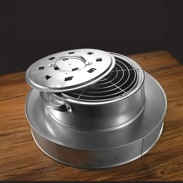 Hordozható Tűzhely Fa Égő Gödör Kályha Máglya Tűz Pit Kültéri Piknikhez - Image 4