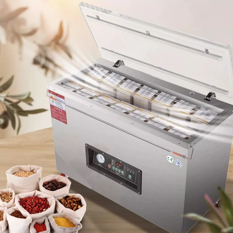 Vacuum packaging machine Commercial Full-Automatic Stainless Steel Wet And Dry Plastic Food Equipment Keeps Fresh Sealing Maker 5