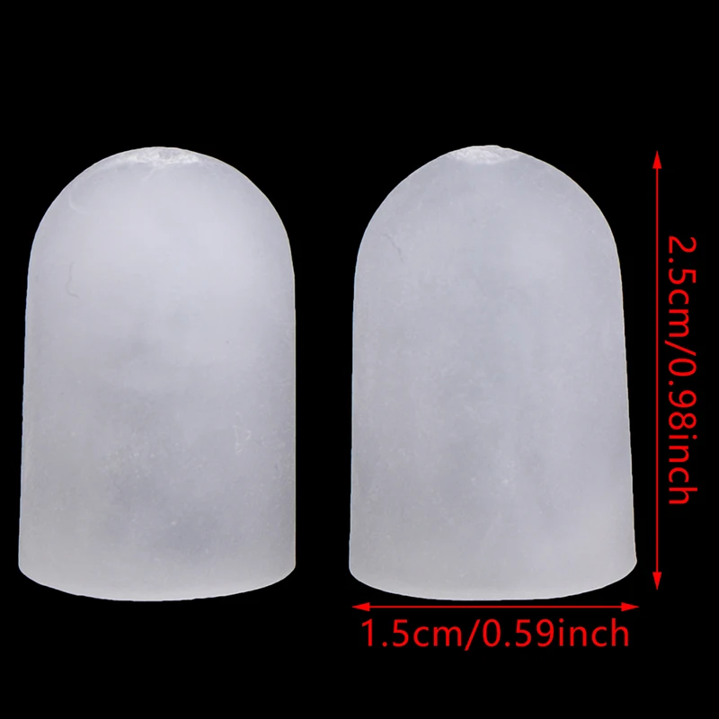 2Pcs Silicone Gel Little Toe Tube Corns Blisters Corrector Pinkie Protector Bunion Toe Finger Protection Sleeve