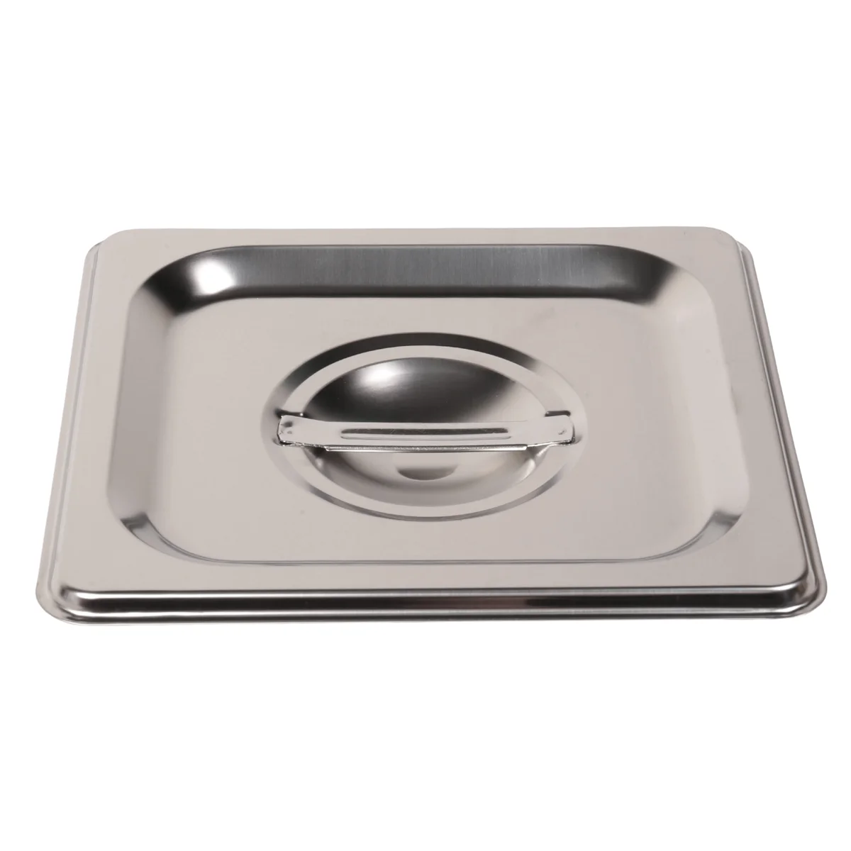6 Pack Anti-Jam Slotted Hotel Pans with Lids, 1/6 Size 4 Inch Deep, Commercial 18/8 Stainless Steel Steam Table Food Pan 5