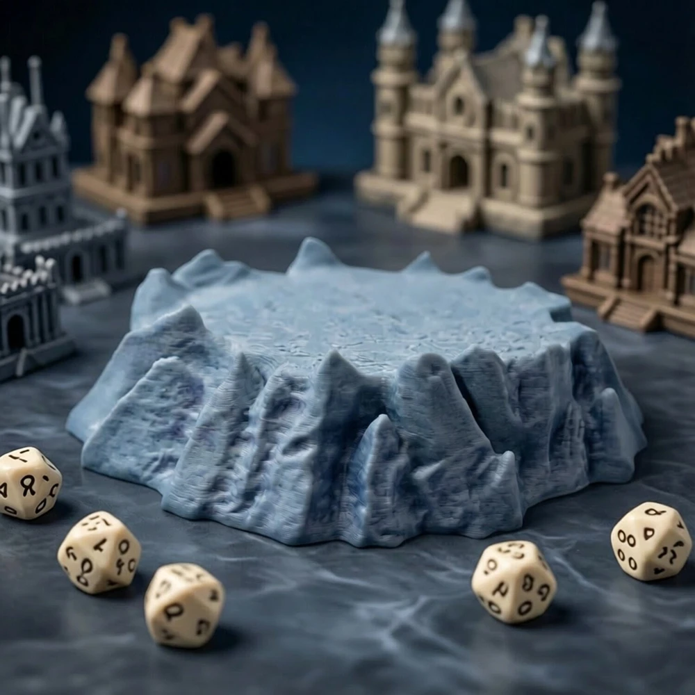 Rock Platform Terrain Miniature for Tabletop Gaming Scenery
