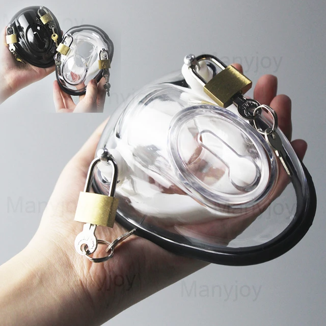 Jaula de castidad para hombre, dispositivo de acero inoxidable, anillo para  pene con cerradura, Juguetes sexuales BDSM Sissy - AliExpress