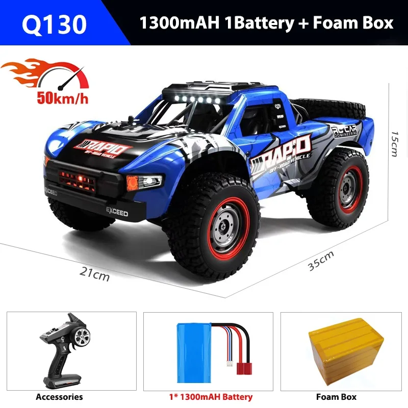 Q130 RC Car 1/14 70KM/H 4WD Off-road Brushless Motor Remote
