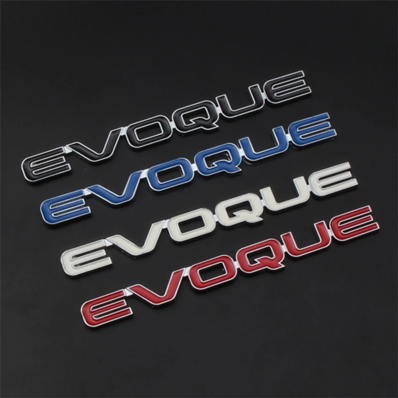 3D Metal Car Evoque Emblem Logo Per Land Range Rover Evoque Letters Sticker L551 2023 2012 2013 2022 2020 2021 2015 Accessori