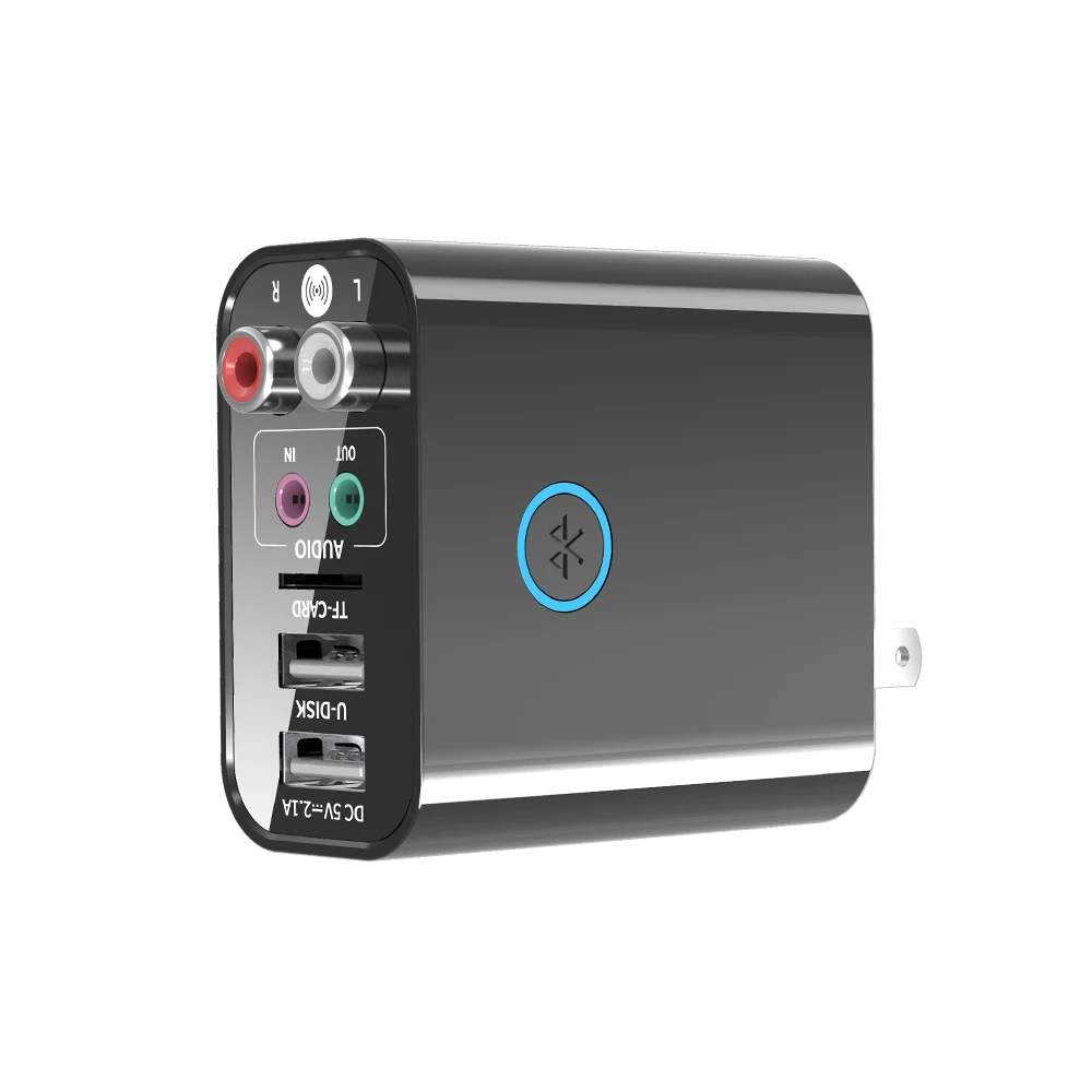 Multifunction Wireless Bluetooth 5.0 Audio Receiver Transmitter Adapter TF/U Disk Play Quick USB Charge For Headphone TV Control
