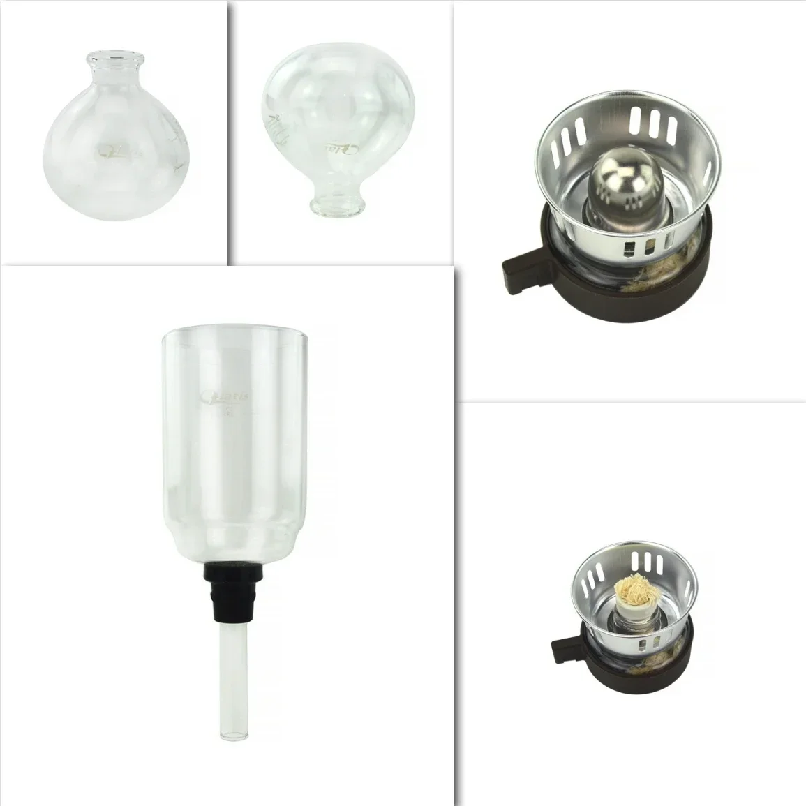 

3cups Maker Machine Coffee Vacuum Type Glass Tea Japanese Siphon Pot Filter Coffeemaker Style