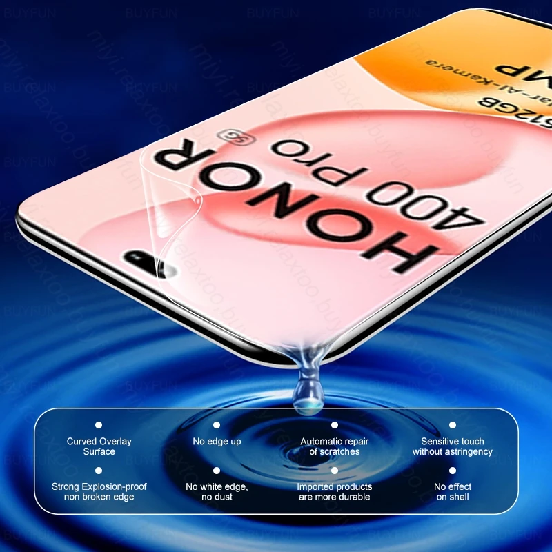 Advanced 6-in-1 999D Soft Hydrogel Film Curved Screen & Camera Protector