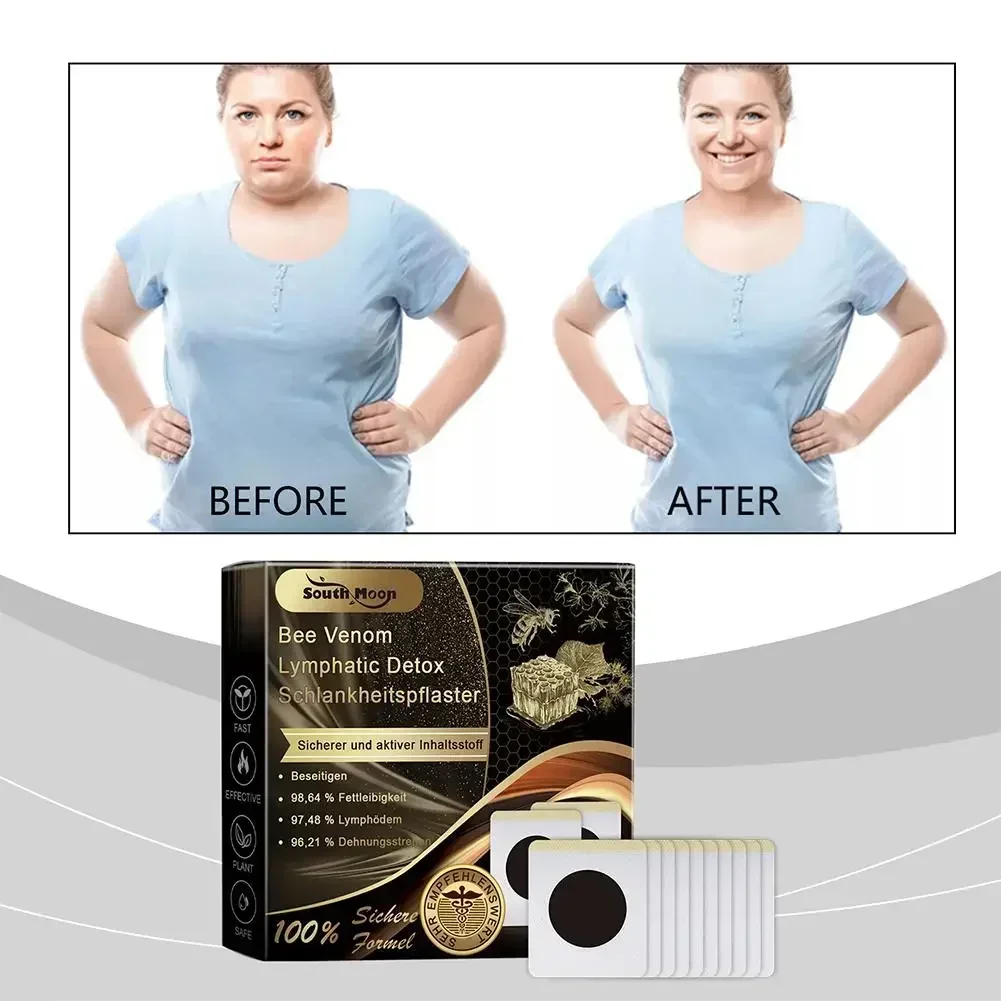 Weight Loss Patch Bee Weight Loss Belly Patch Fast Burning Fat Detox Navel Sticker Dampness-Evil Removal Improve Stomach