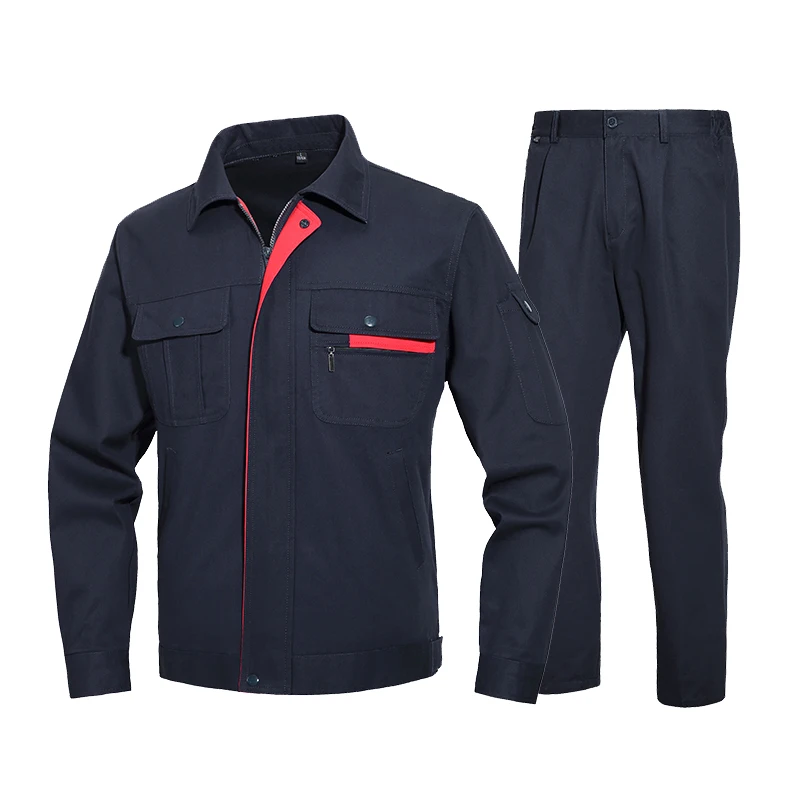 Uniforme de trabajo para hombre, camisa de manga larga con
