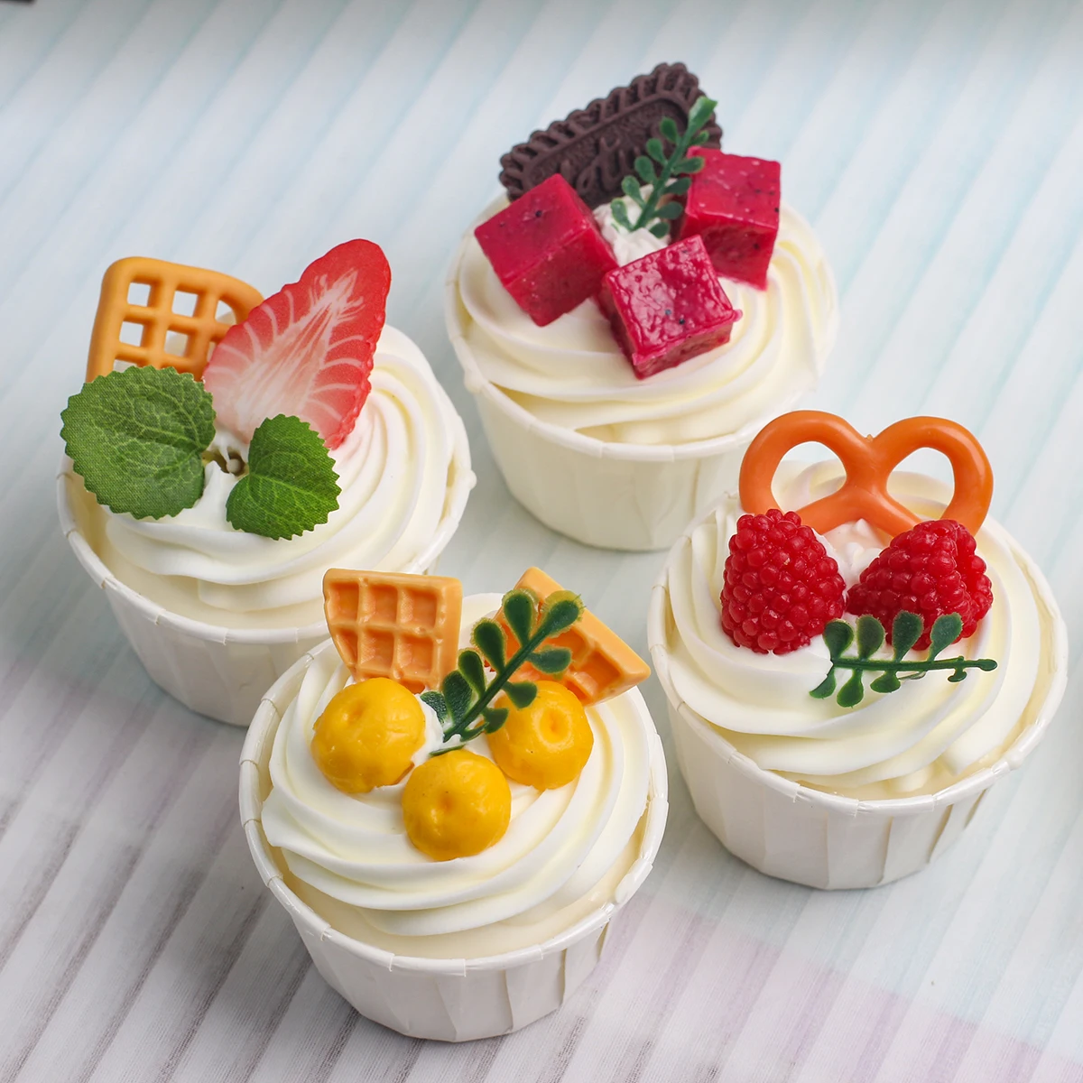 Artificial Fruit Cake Dessert Wedding Party Decoration Cake Decoration Photography Professional Food Simulation Model QTG10