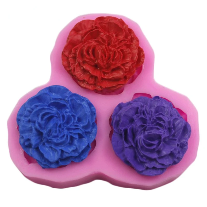 Peony Flower Silicone Molds Wedding Cupcake Topper Fondant Cake Decorating Tools Soap Resin Clay Candy Chocolate Gumpaste Moulds flower silicone mould,silicone mold
