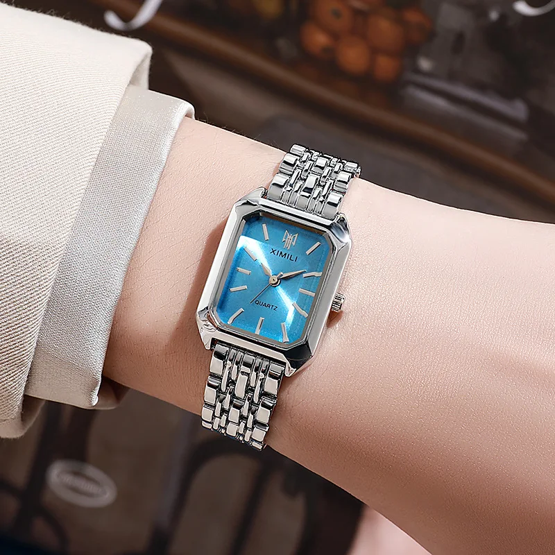 Ladies' Watch Square Watch Steel Strip Fashion Quartz Watch