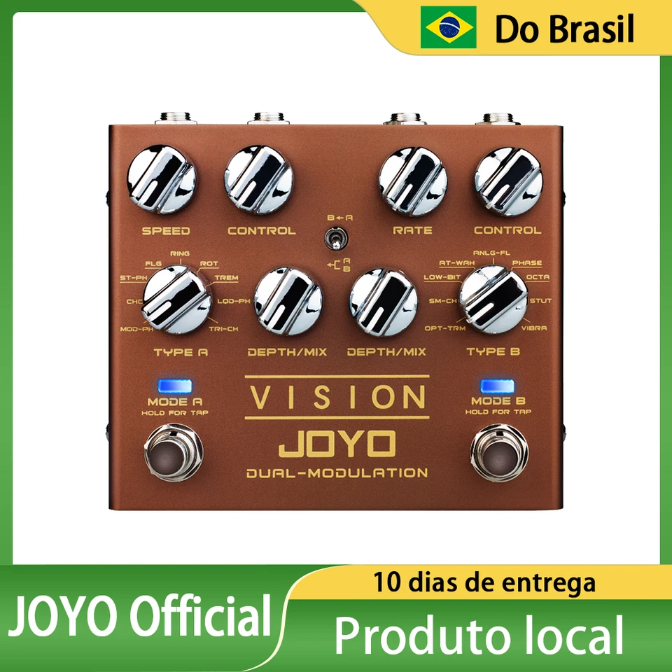 JOYO R-09 VISION Modulation Multi Effects Guitar Pedal Dual
