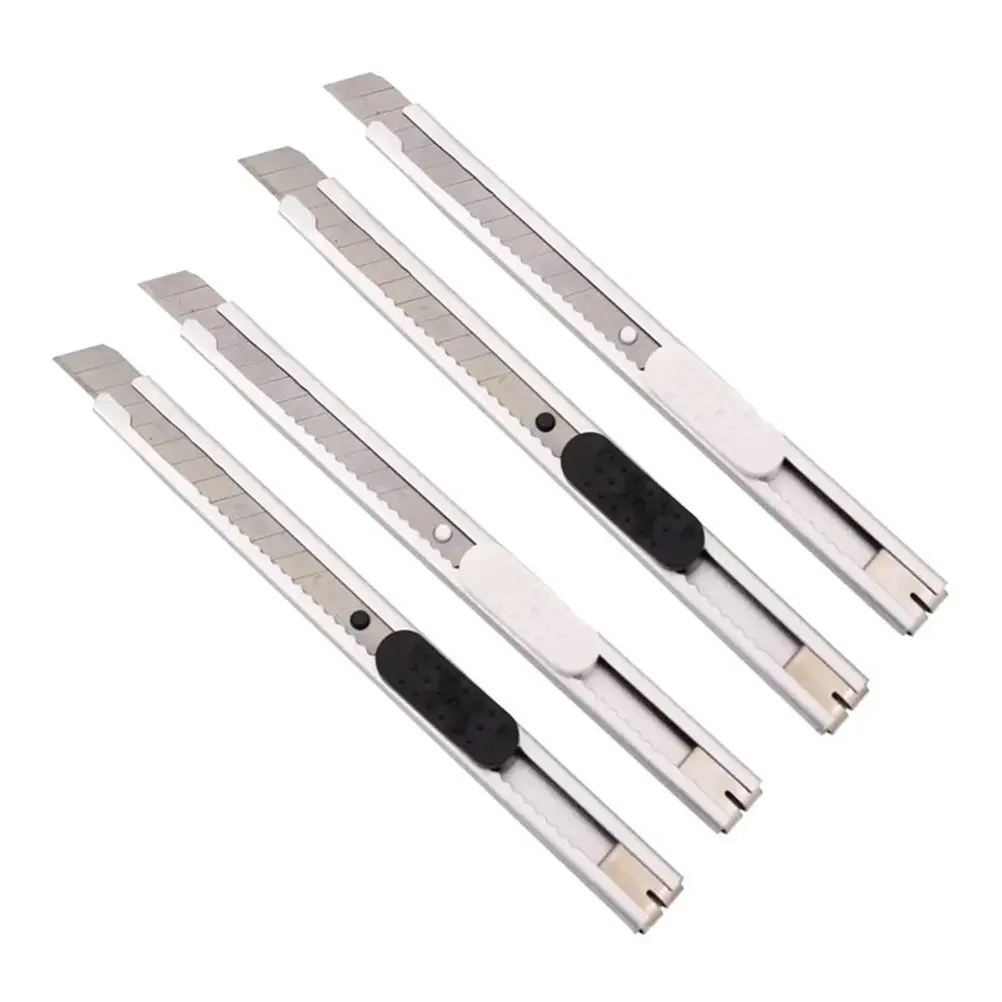 4Pcs 강력한 금속 종이 커터 다목적 개폐식 사용 종이 판지 플라스틱 절단을 위한 창의적인 디자인