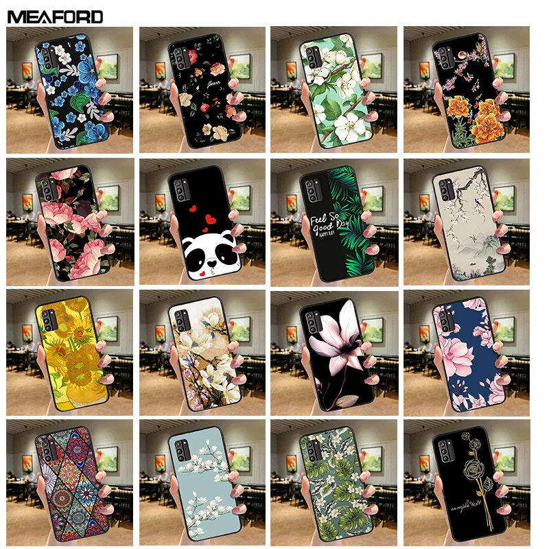 Per Nokia G310 5G Custodia G42 G100 G22 G60 5G C300 C32 C22 C31 3D Soft Relief Flower Emboss Cover In Silicone Per Nokia G42 G 42 5G