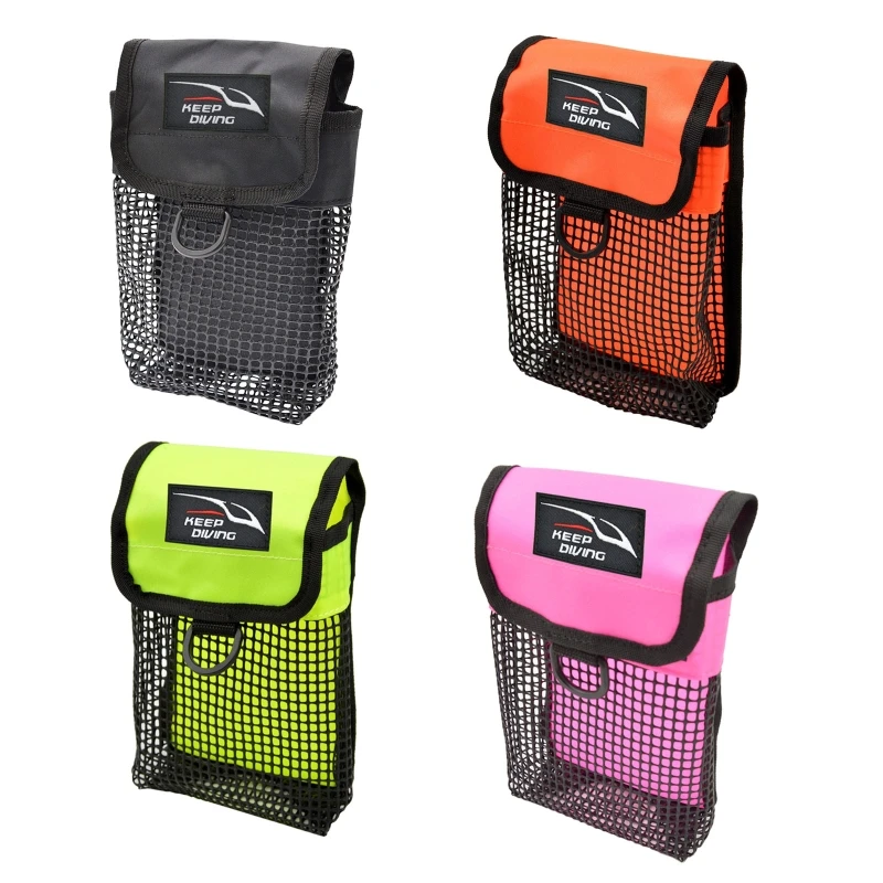 Sacoche De Plongée Pour Poids, Polyester Noir, 13x13x5cm, Neuve