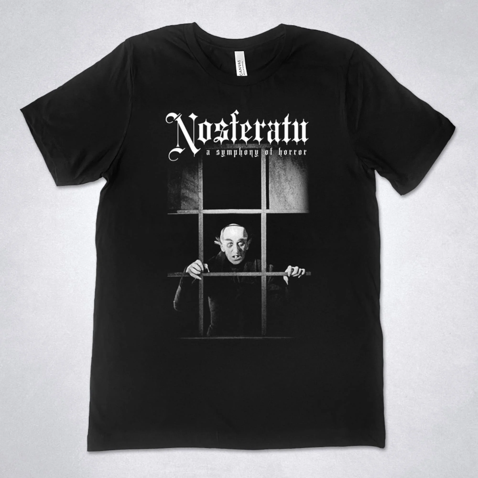 Футболка NOSFERATU с симфоническим ужасом, с принтом из фильма «Орлок вампир», длинными или короткими рукавами, F W Murnau Bram Stoer