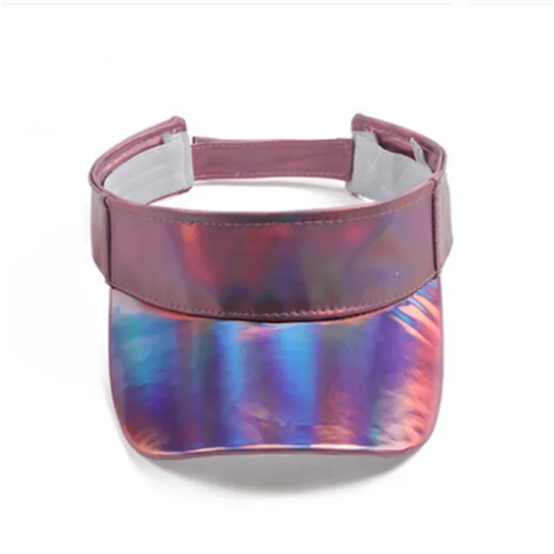 New Summer Women Men Sun Hat Candy Color Transparent Empty Top Plastic Sunshade Hat Visor Caps Bicycle Sun Hat Bicycle Cap Gift