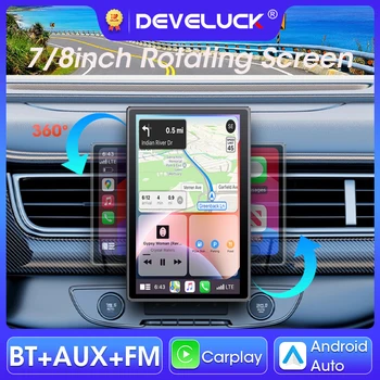 Pantalla Carplay inalámbrica de 7/8 pulgadas, Radio para coche, reproductor de vídeo con enlace espejo, inalámbrico, Android, Auto, portátil, táctil Universal 1