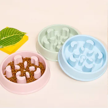 Slow Feeder Dog Bowls Dishes Bloat Stop Puppy Food Water Bowl for Dog Cat Non Slip Slow Eating Puzzle Maze Fun Pet Feeding Bowl 2