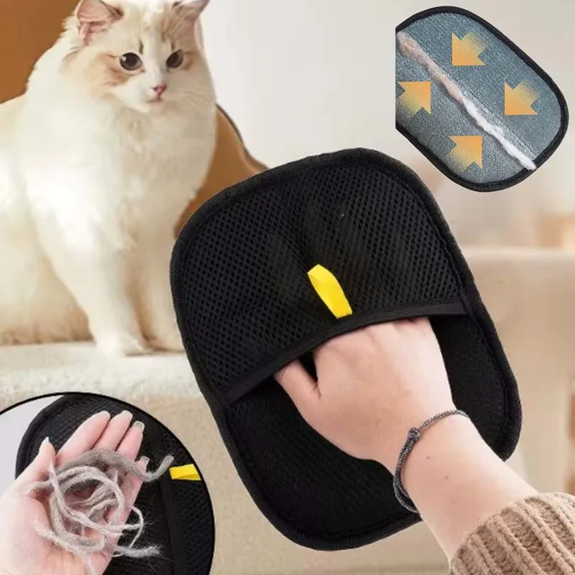 3pcs Pet Grooming Cleaning Glove Dog Massage Deshedding Kitten Self Cleaning Brush Double-Sided Washing Cat Glove Accessories 1