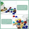 Mini Glass Gems, Mixed Colour Mancala Stones Flat Bottom Marble Beads For Home Decorative Art Craft Vase Filler Easy To Use 5