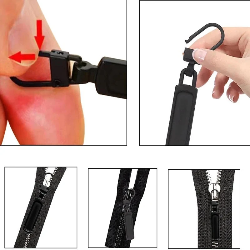 5/10/20Pcs 교체용 지퍼 손잡이 분리형 지퍼 부품 교체 수리 키트 금속 지퍼 손잡이 여행 가방 DIY 바느질 공예용