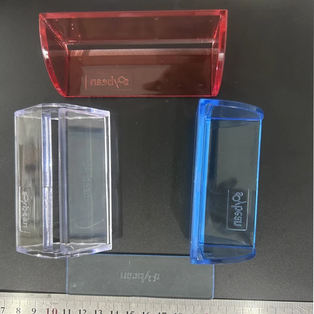 1pc handmade soap trimmer Transparent Red Blue easy-to-use acrylic soap bevel handmade candle trimmer