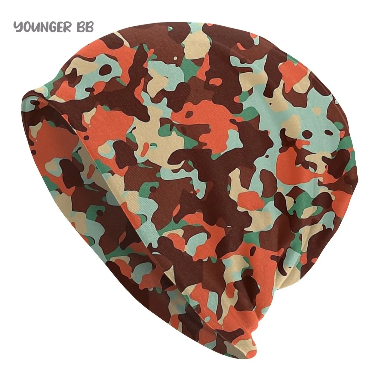 

Camouflage Caps Vintage Street Skullies Beanies Hat Adult Men's Knit Hat Men Women Female Winter Warm Elastic Bonnet Knit Hat