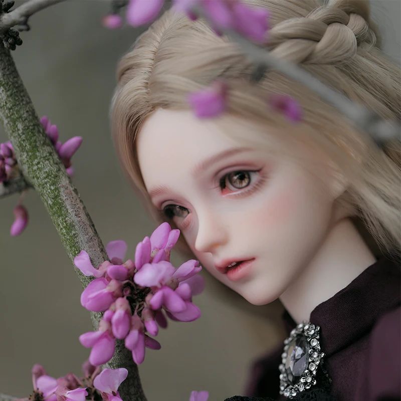 Фото Elina BJD кукла 1/3 красивая элегантная леди винтажное аристократическое фиолетовое платье полимерная художественная игрушка Шуга фея №4