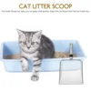 28.5X14X6Cm Stainless Steel Cat Litter Scoop Non Stick Metal Sand Sifter Pet Litter Box Tool Large Capacity 10 Mesh 2X2Mm Screen 3