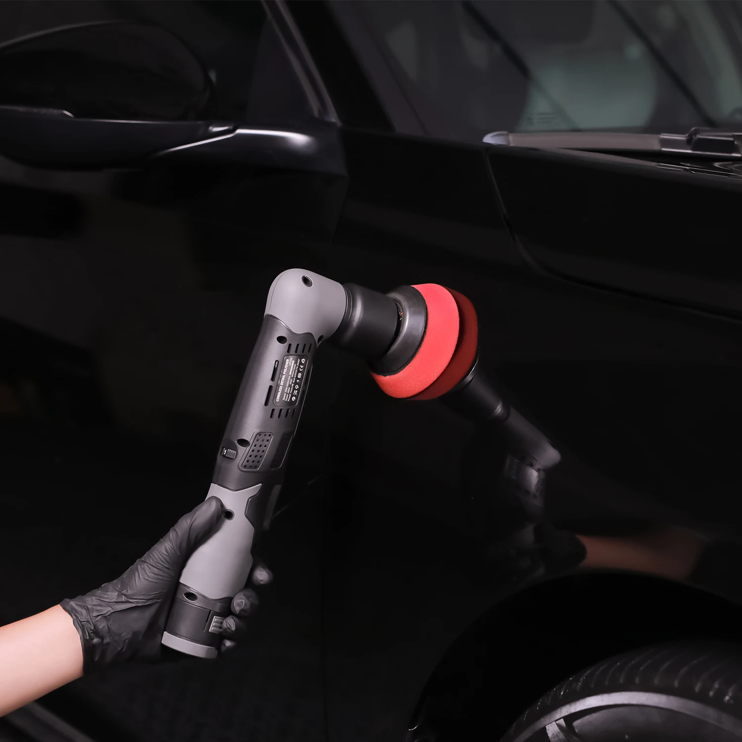 SPTA Mini Cordless Polisher For Car Detailing 2x2.0Ah Batteries Dual Action Rotary er Auto Machine Set With Polishing Pads car polisher