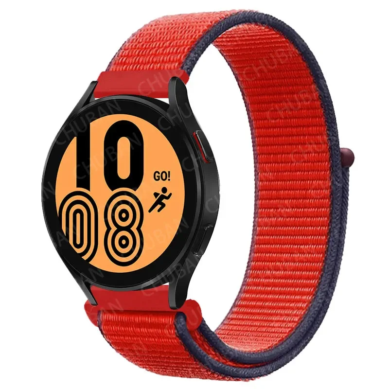 Nylon Loop Sport Watch Band Bracelet, 20mm/22mm Adjustable Strap