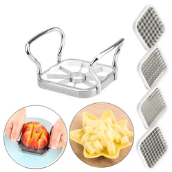 Multi-Functional Stainless Steel Kitchen Utensil: Vegetable & Fruit Cutter and Slicer (A)
