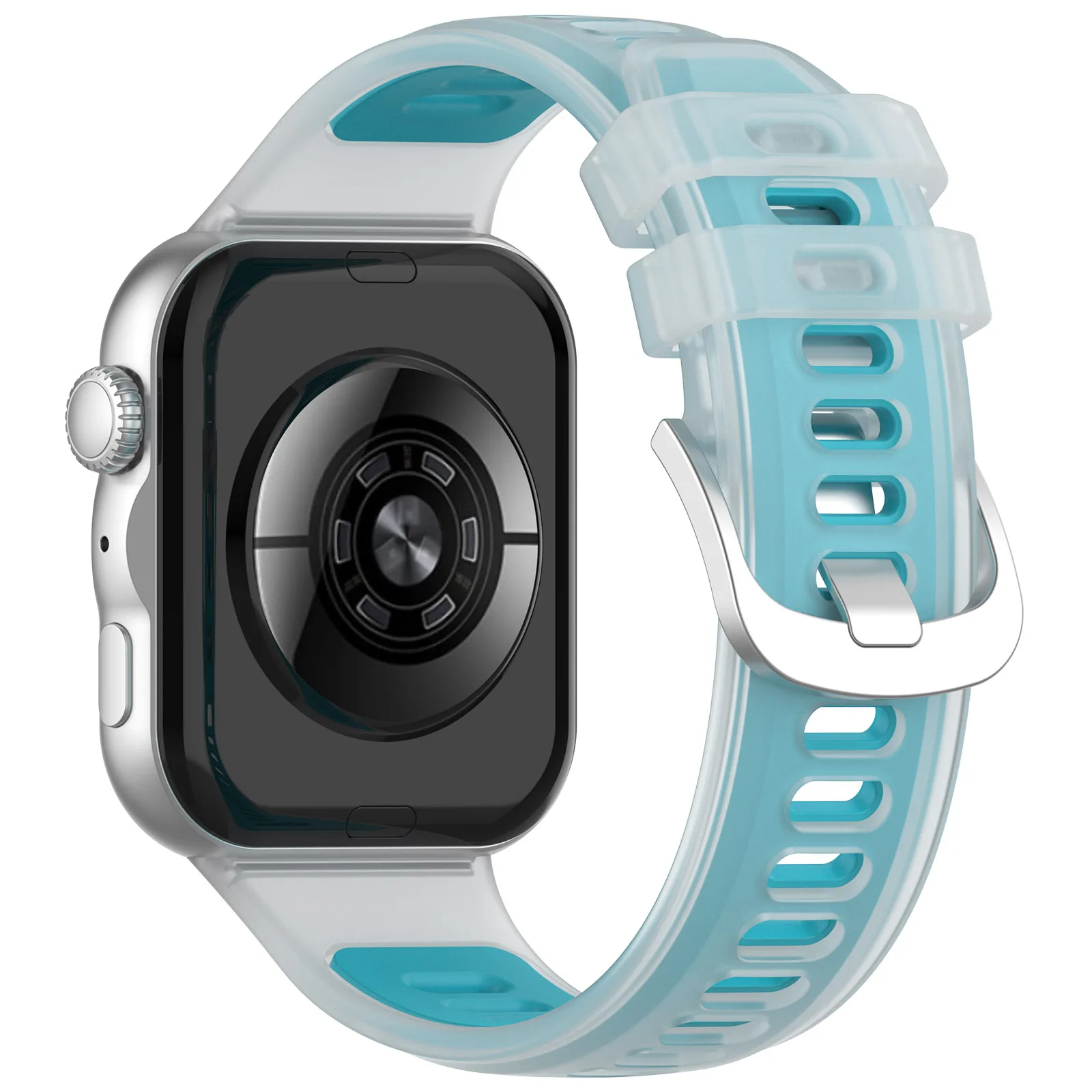 Breathable Two-Color Sport Silicone Bracelet Strap