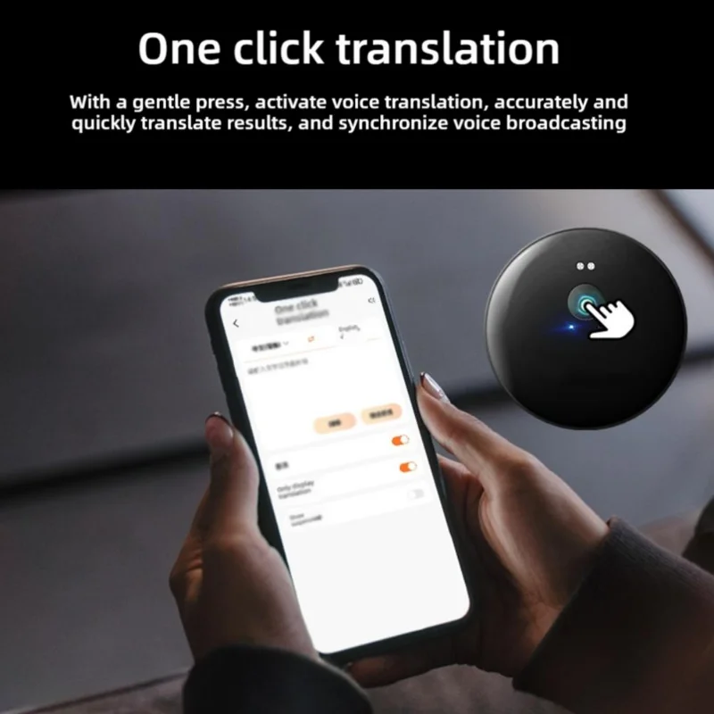 AI 102 Intelligent AI Mobile Assistant 50 Languages Bluetooth Voice Translator Portable Audio Photo Recognition Translation