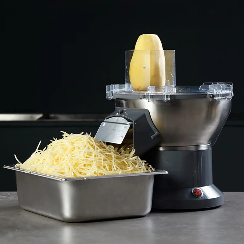 110V/220V Electric Vegetable Cutting Machine Automatic Vegetable Cutter Potato Shredder Commercial Carrot Shredding Machine 5