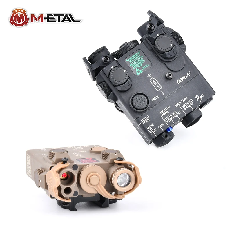 Tactical DBAL A2 Red Dot Laser Flashlight Nylon Plastic Battery Fit 20mm Rail PEQ 15 MAWL NGAL Airsoft Hunting Sight Accessories