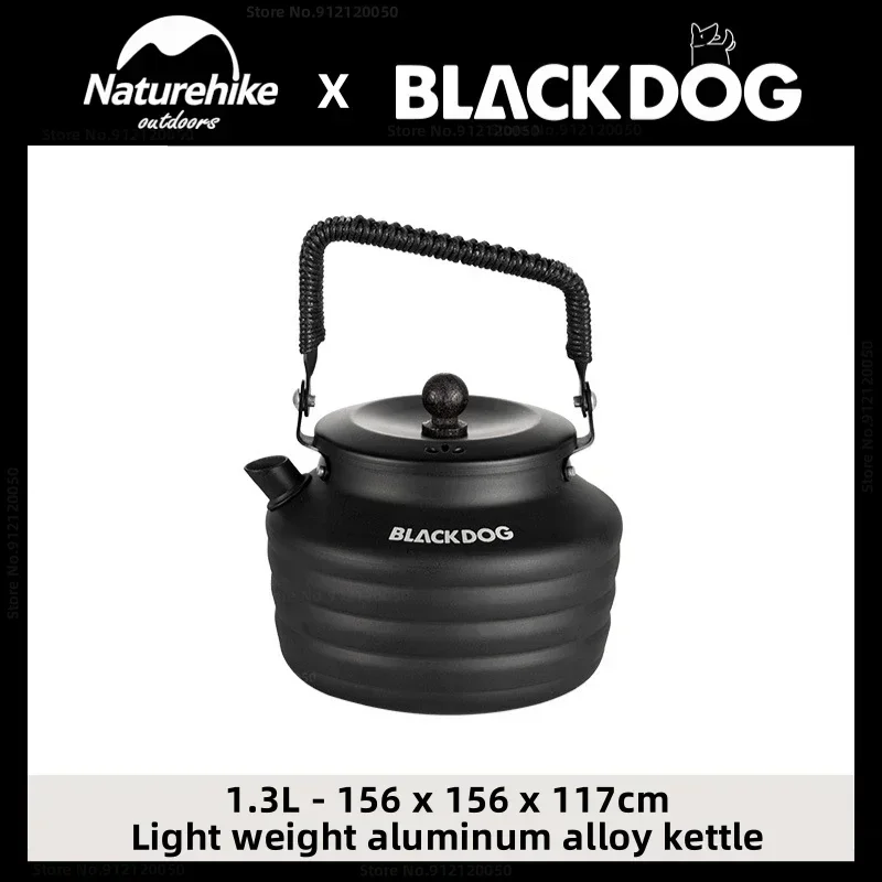 

Blackdog Outdoor Lightweight Aluminum Alloy Kettle Camping Portable 1.3L Teapot Picnic Tableware Ultralight survival Tourist