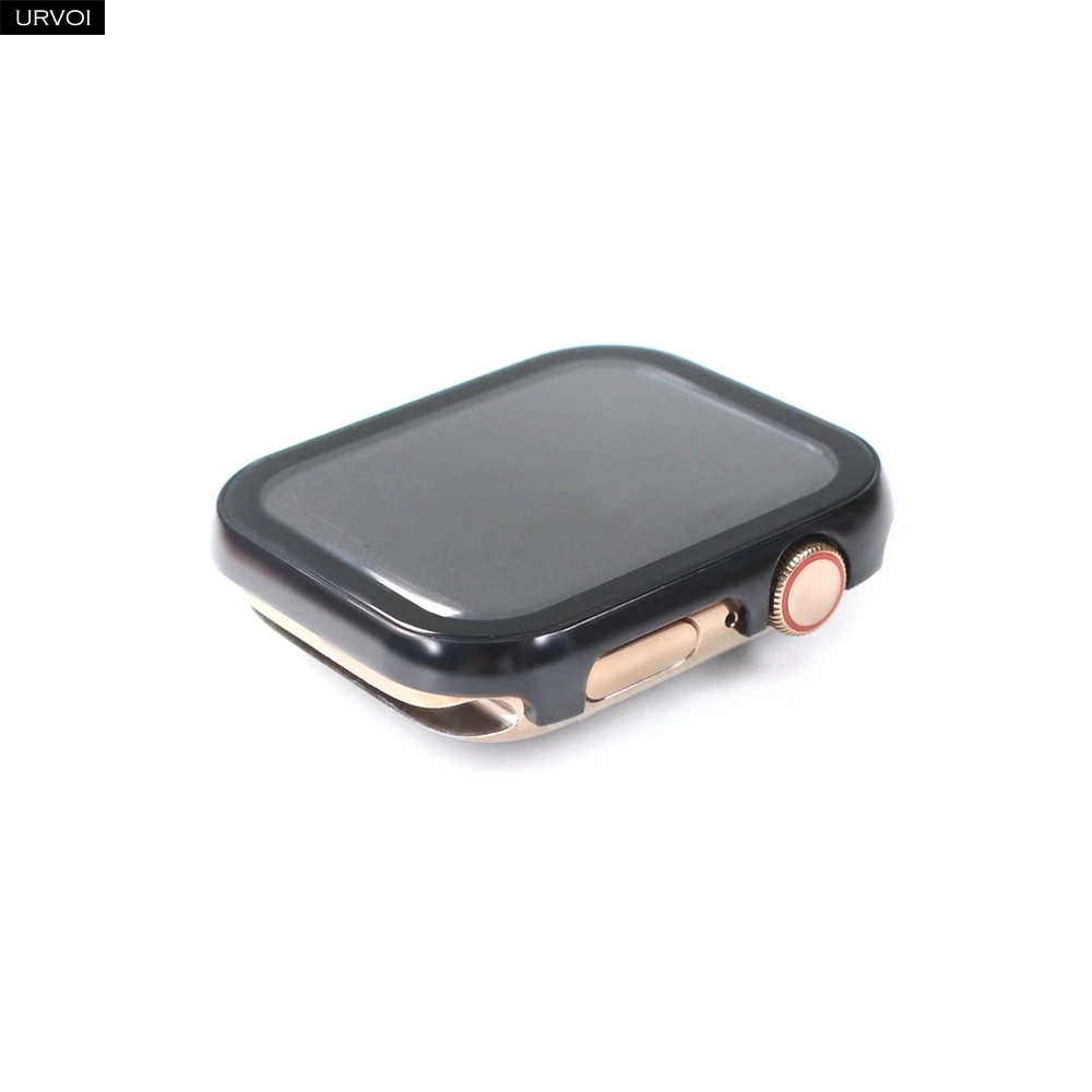 URVOI Premium Aluminum Alloy Apple Watch Metal Case with Glass Screen Protector