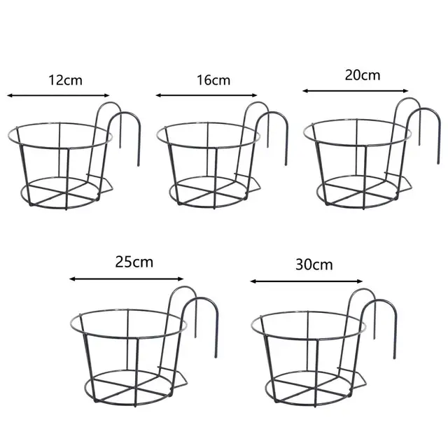 Függő Növényi Vasállványok Virágállvány Falra Szerelt Kerítés Kültéri Rozsda Bizonyítás Erős Terhelésű Csapágy Edényes Állvány Az Erkélyre - Image 6