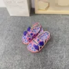 Mini Melissa Girls Sandals Summer New Contrast Color Cow Pattern Flat Children Sandals Fashion Baby Boys Girls Beach Shoes 3